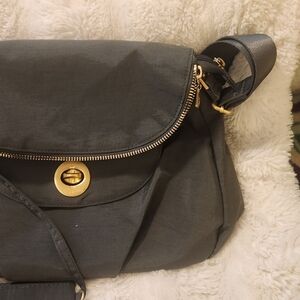 Bagallini - Kuala Flap Zip Hobo Bag - Gray - EUC!